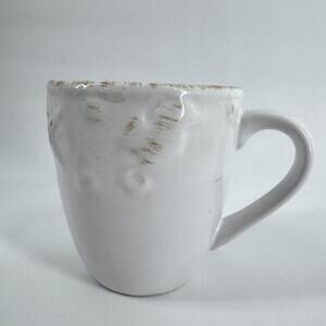 NANTUCKET HOME PORCELAIN COFFEE MUG White Seashell Ocean Pattern